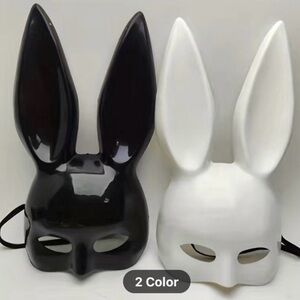 bunny mask cosplay ROLEPLAY sexy new hot party dom bdsm black or white  Easter